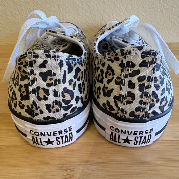 NWOB Converse Street All Star Low Leopard Cheetah Animal Print  Sneakers 7.5 - Picture 8 of 11